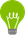Green icon of a light bulb.